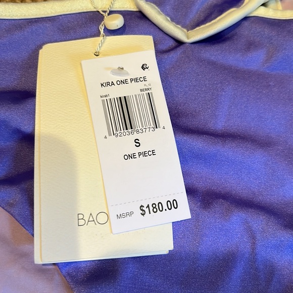 NWT BAOBAB Amira one piece swim in berry size small - Picture 5 of 10